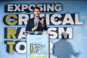 Exposing Critical Racism Tour Turning Point USA founder Charlie Kirk debunks Critical Race Theory.